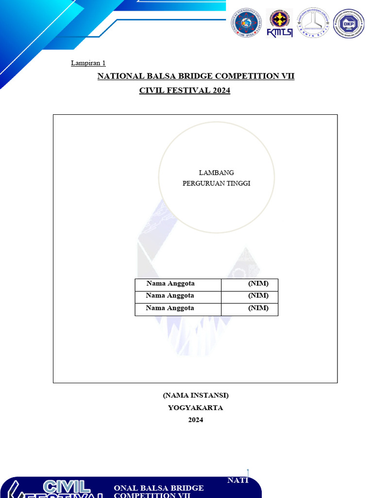 Kompetisi Jembatan Balsa Nasional 2024 | PDF