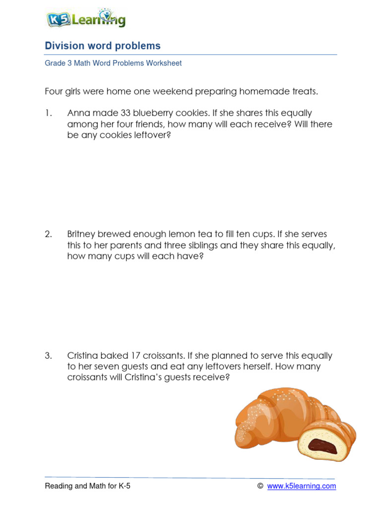 Grade 3 Division Word Problems b4 | PDF | Home & Garden | Wellness