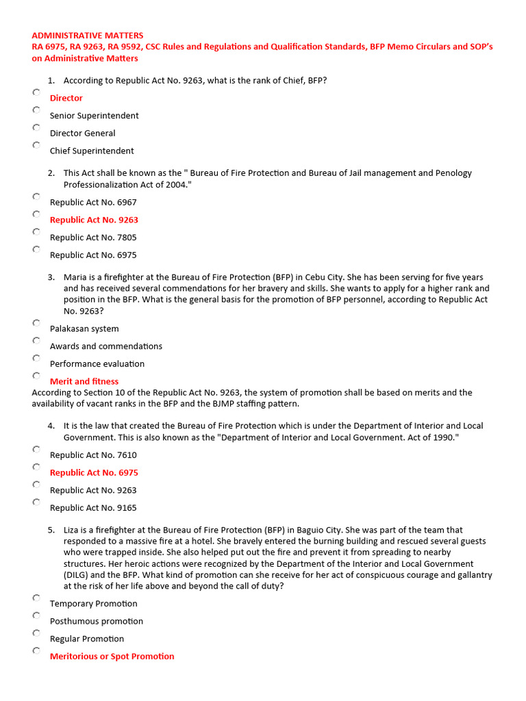 administrative-matters-ra-6975-ra-9263-ra-9592-csc-rules-and