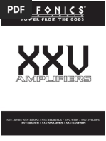 XXV 08 Amplifier Manual
