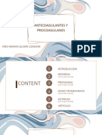 Anticoagulantes y Procoagulantes