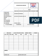 Hydrotesting Report