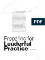 Preparing For Leaderful Practice