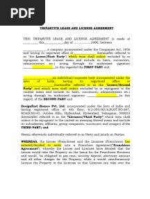 Tripartite Agreement