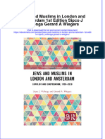 Full Ebook of Jews and Muslims in London and Amsterdam 1St Edition Sipco J Vellenga Gerard A Wiegers Online PDF All Chapter