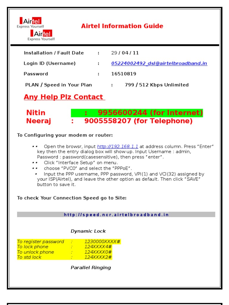 Airtel Help Ip Address Email