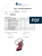 Check List Taladro Magnetico