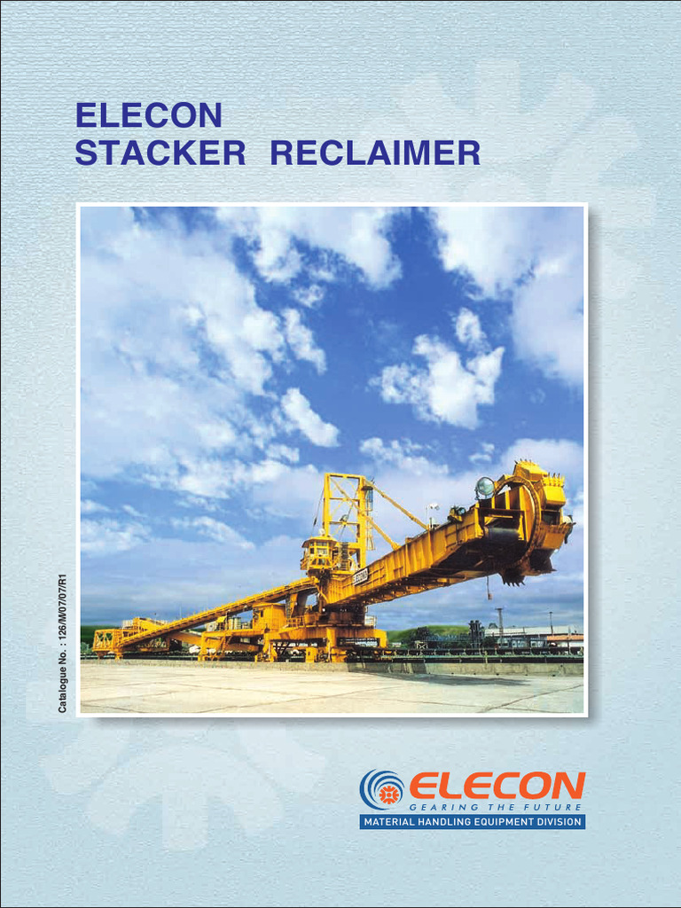 Elecon Stacker Reclaimer Catalogue | PDF | Gear | Equipment
