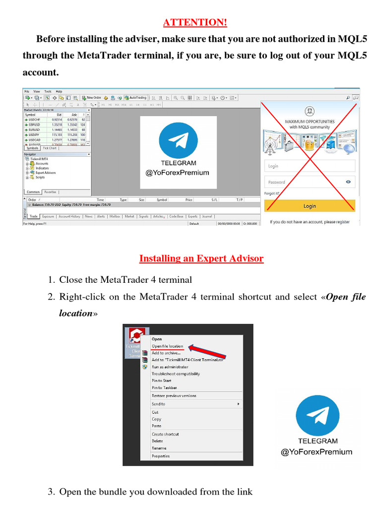 Installing Expert Advisors in MT4 | PDF