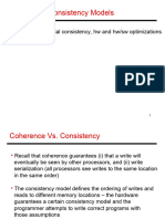 Lecture 11: Consistency Models: Topics: Sequential Consistency, HW and HW/SW Optimizations