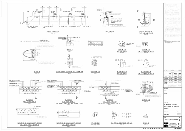 Aluminum Parapet Rail Specifications | PDF | Screw | Building Materials