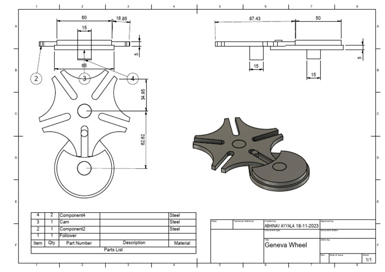 Abhinav Mech Project Drawing v1 | PDF