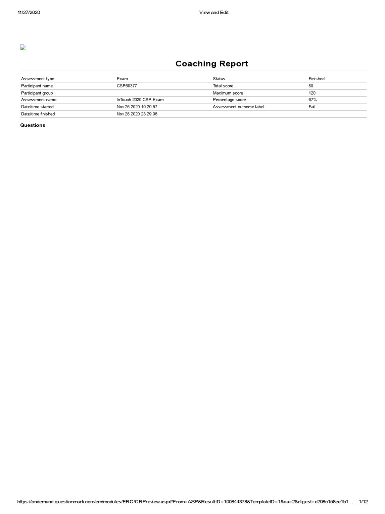 InTouch CSP3 | PDF | Microsoft Excel | Microsoft Sql Server