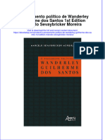 full download O Pensamento Politico De Wanderley Guilherme Dos Santos 1St Edition Marcelo Sevaybricker Moreira online full chapter pdf 