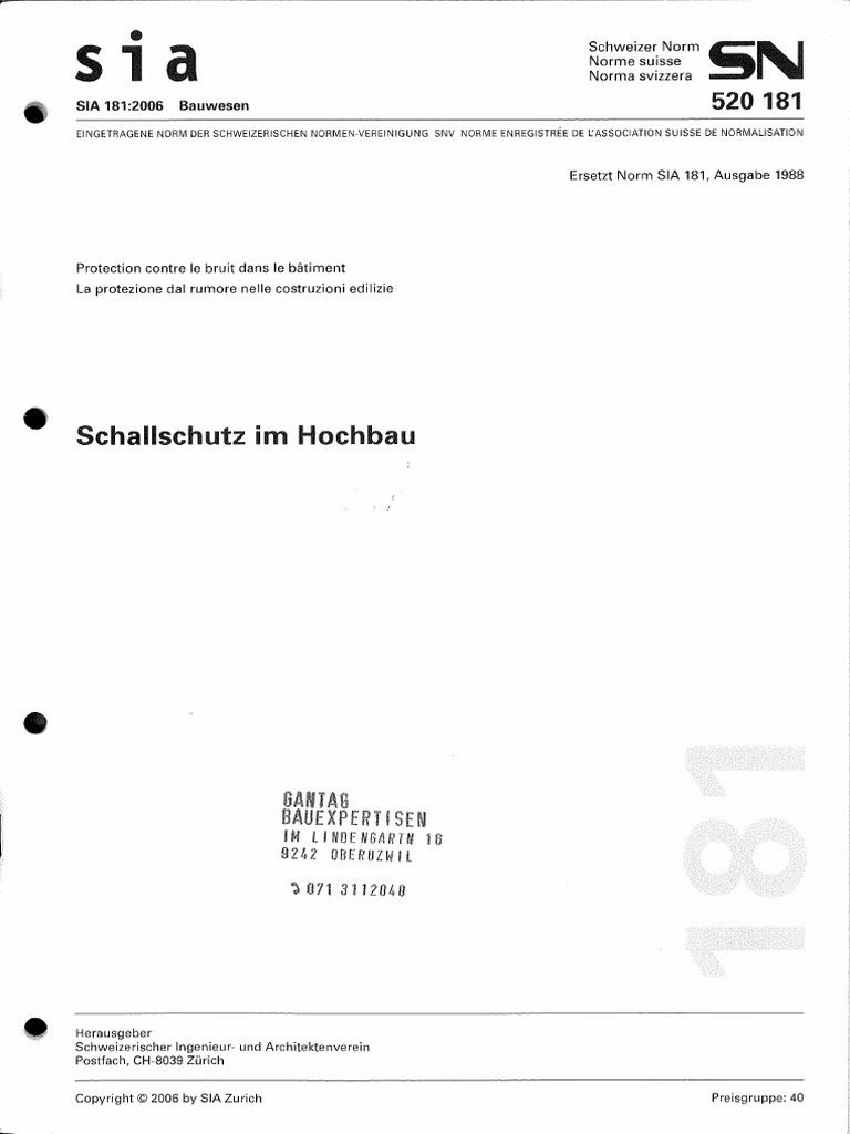 Sia 181 (2006) | PDF