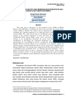 Analisis Faktor Faktor Yang Mempengaruhi