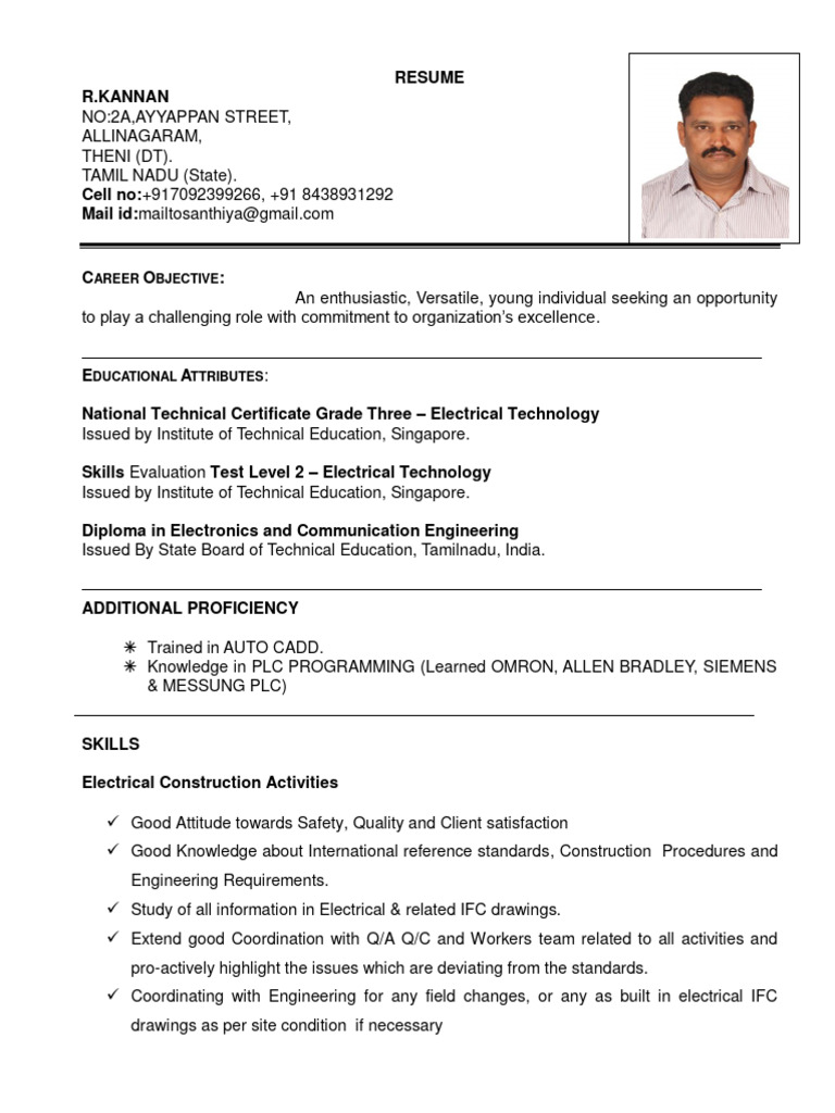 Kannan Resume PDF Transformer - 1726357626
