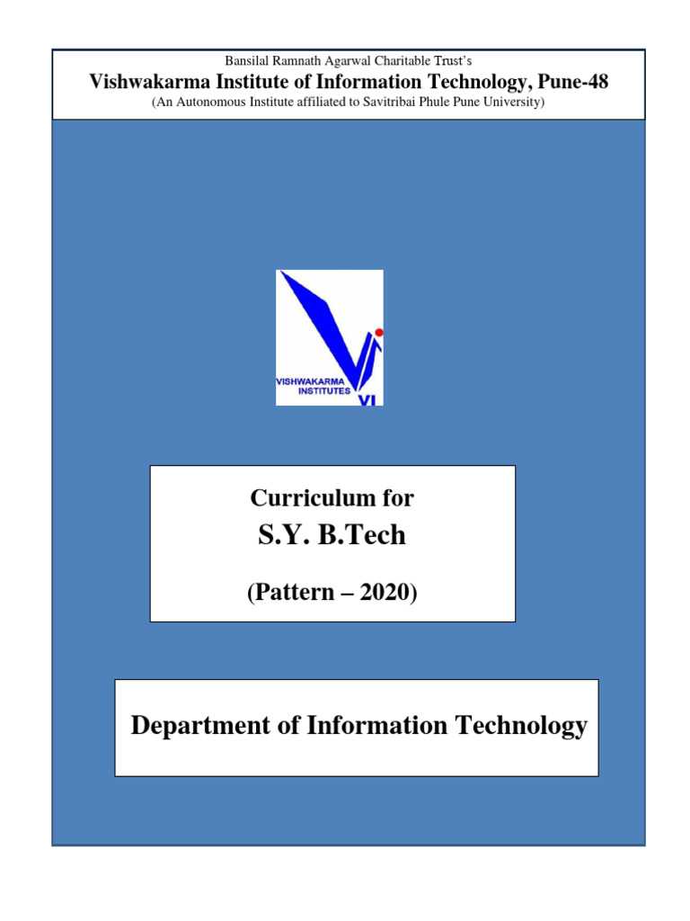 B.Tech IT Curriculum Overview 2020 | PDF | Set (Mathematics) | Channel ...