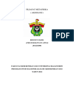 Makalah Filsafat Metafisika Aksiologi