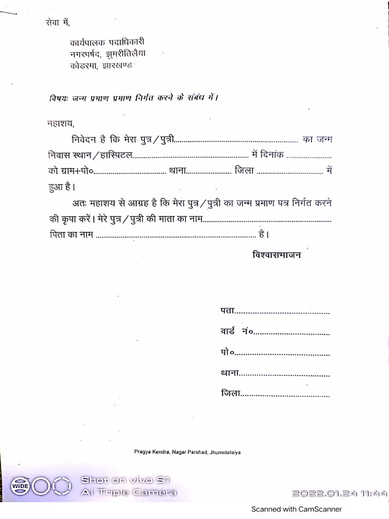 Birth Form | PDF