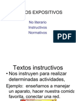 Textos Expositivos Normativos Instructivos