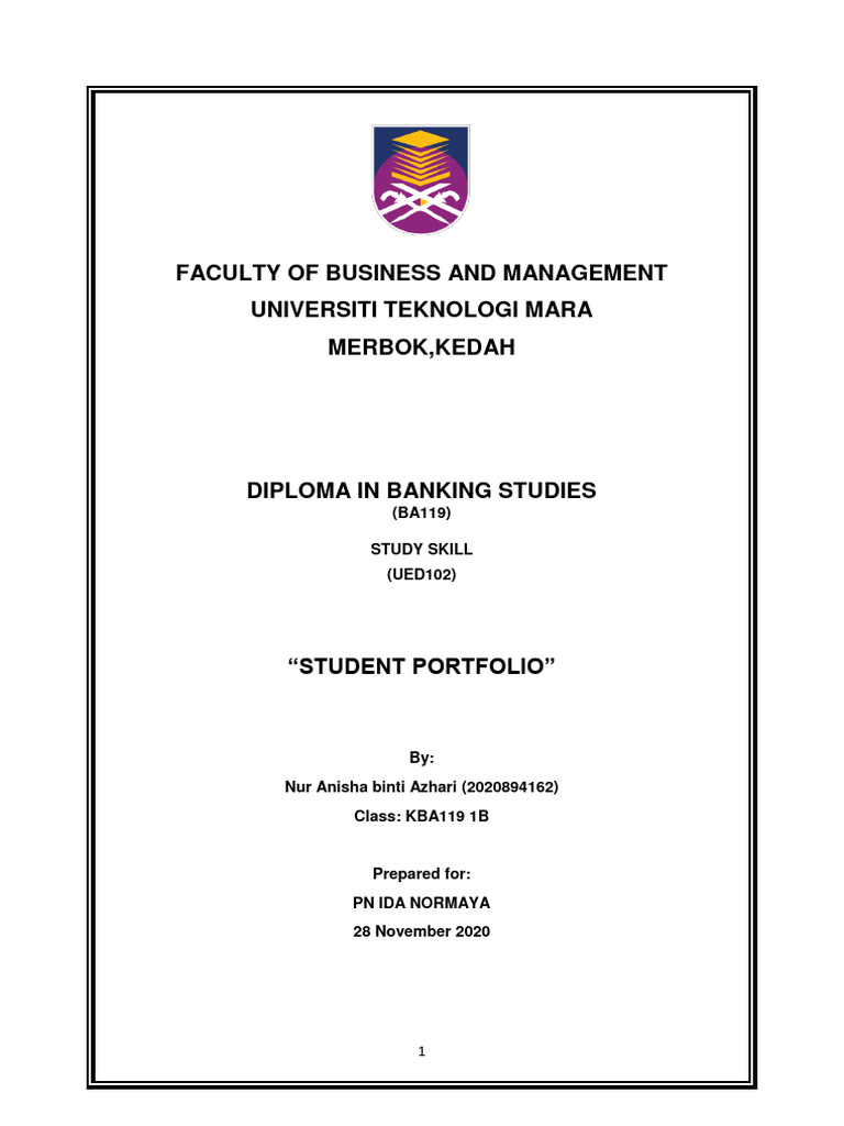 example portfolio 8 | PDF | Lecture | Goal
