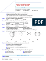 ĐÁP ÁN TN - DẠNG 1,2, 3 - ĐỀ CƯƠNG ÔN TẬP HKII