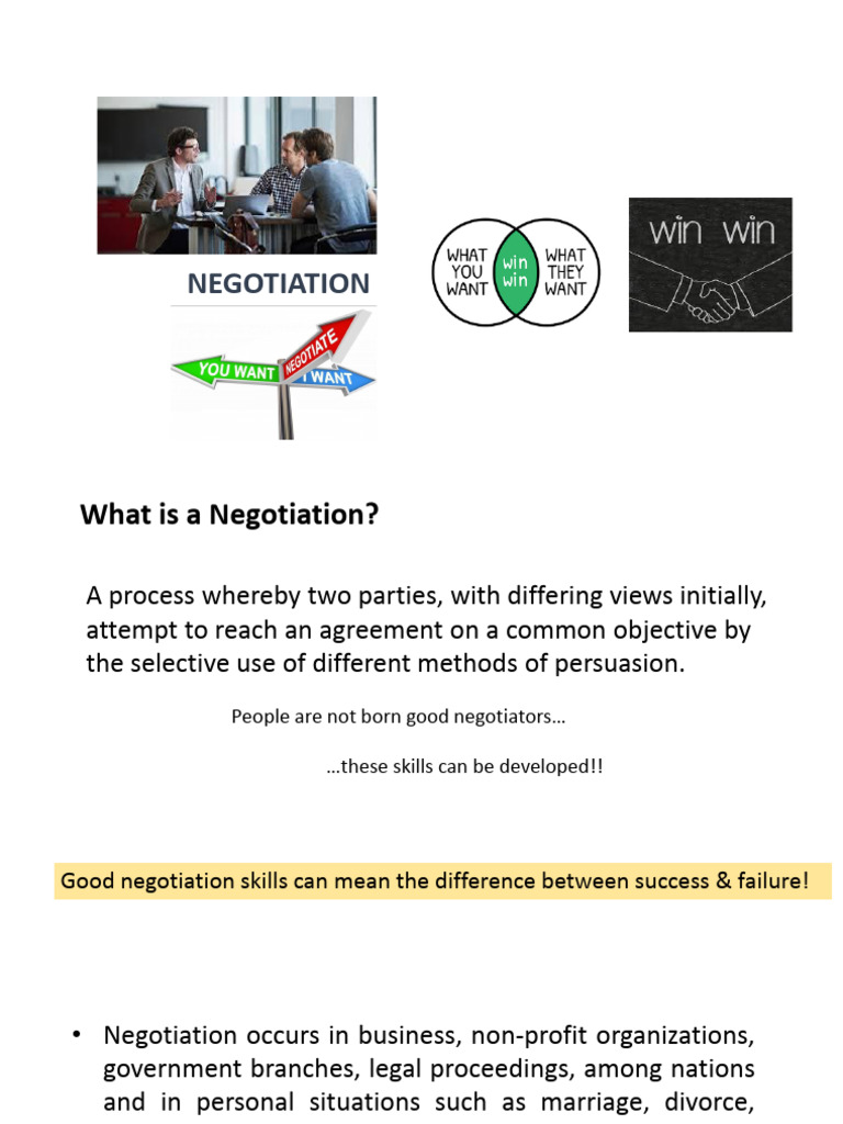 Mastering Negotiation Skills Guide | PDF | Negotiation | Persuasion