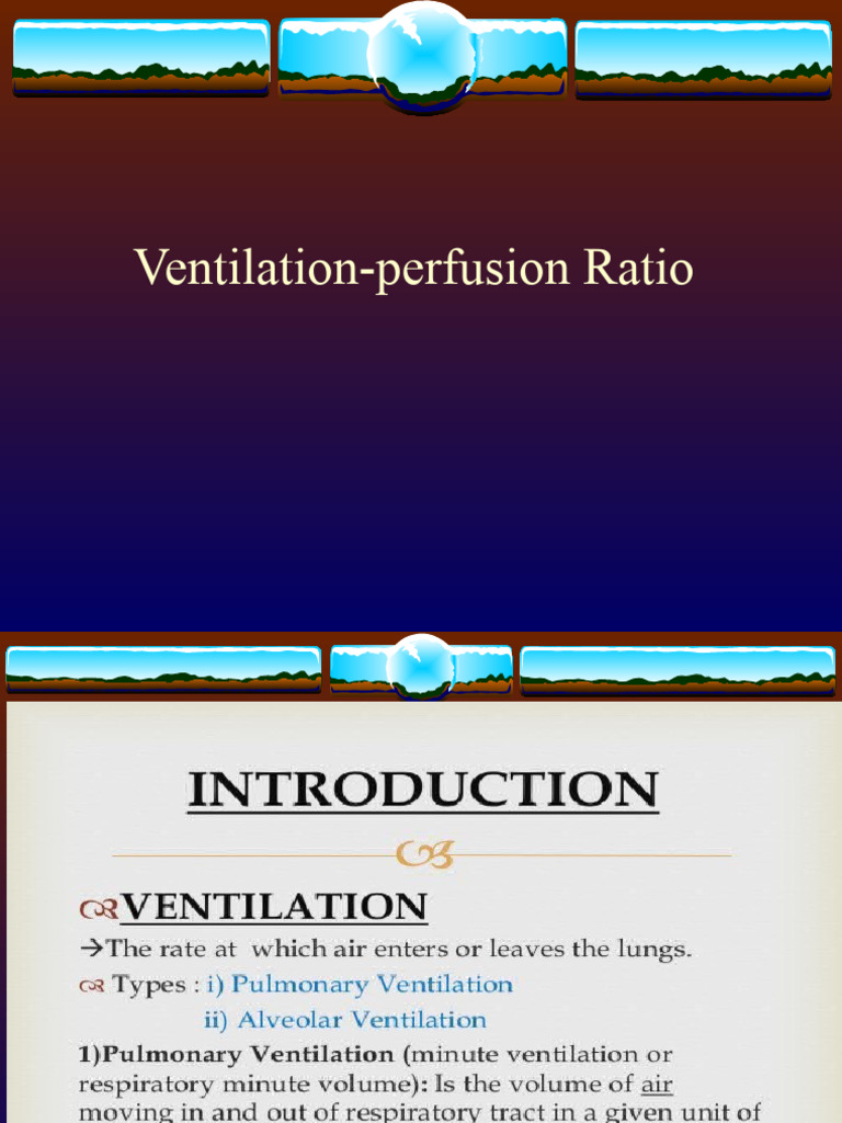 ventilation perfusion ratio PDF Lung Breathing