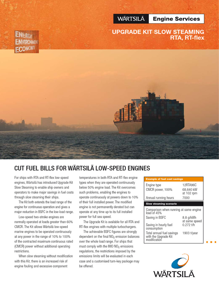 Wartsila Slow-Steaming-Upgrade | PDF | Engines | Turbocharger