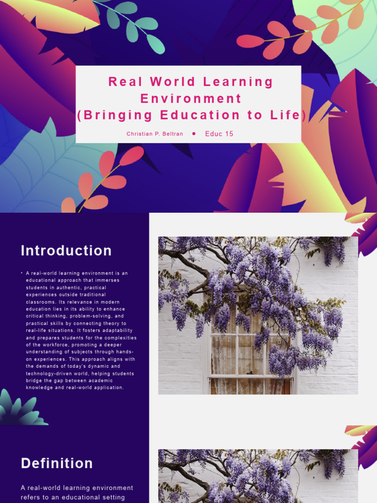 Real-World Learning in Education | PDF | Learning | Simulation