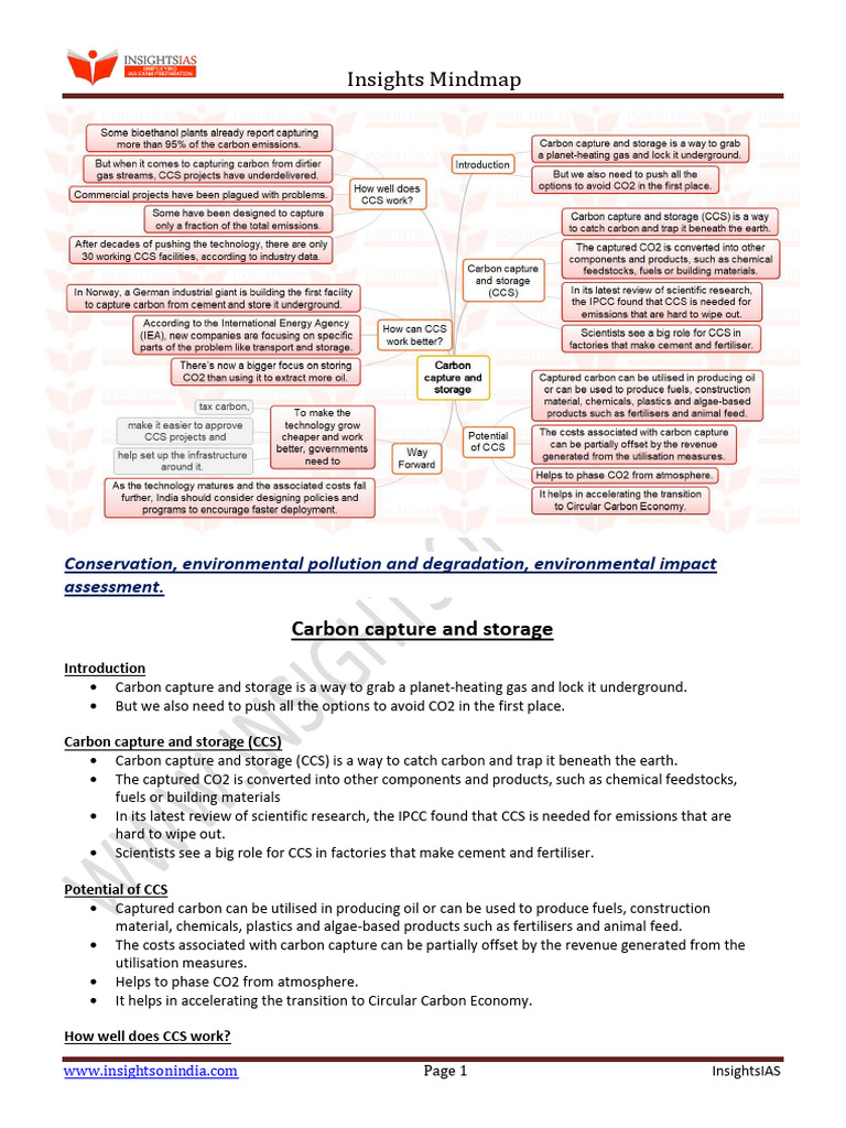 Carbon Capture and Storage Insights | PDF | Carbon Capture And Storage ...