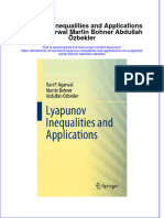 Full Ebook of Lyapunov Inequalities and Applications Ravi P Agarwal Martin Bohner Abdullah Ozbekler Online PDF All Chapter