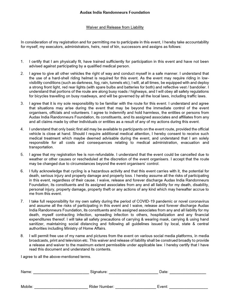 AIR Waiver Form Jan2021 PDF