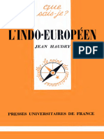 (Que Sais-Je - ) Jean Haudry - L'indo-Européen (1979, Presses Universitaires de France)