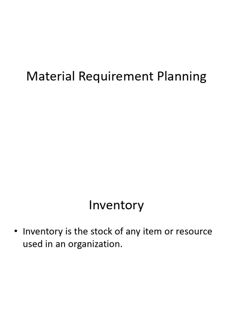 material-requirement-planning-pdf-supply-chain-management-business