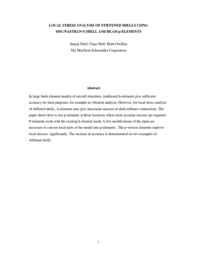 H and P Method | PDF | Stress (Mechanics) | Bending