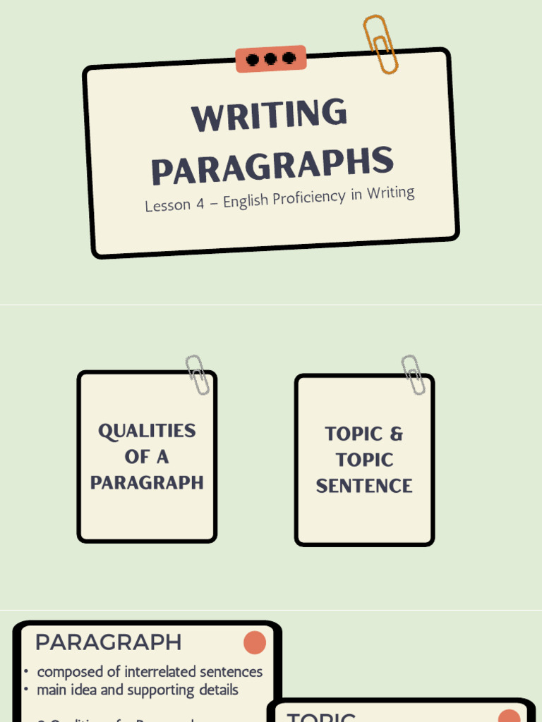 Characteristics of Effective Paragraphs | PDF | Science & Mathematics