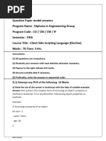 CSS Model answers(Sample question paper)