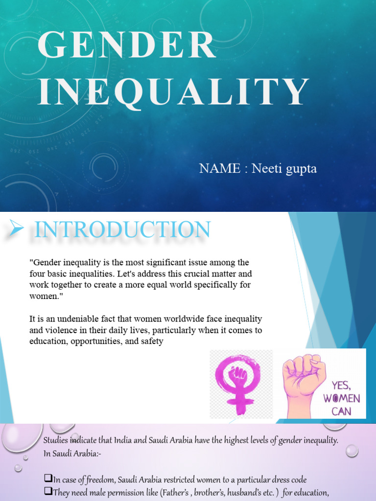 Addressing Global Gender Inequality | PDF