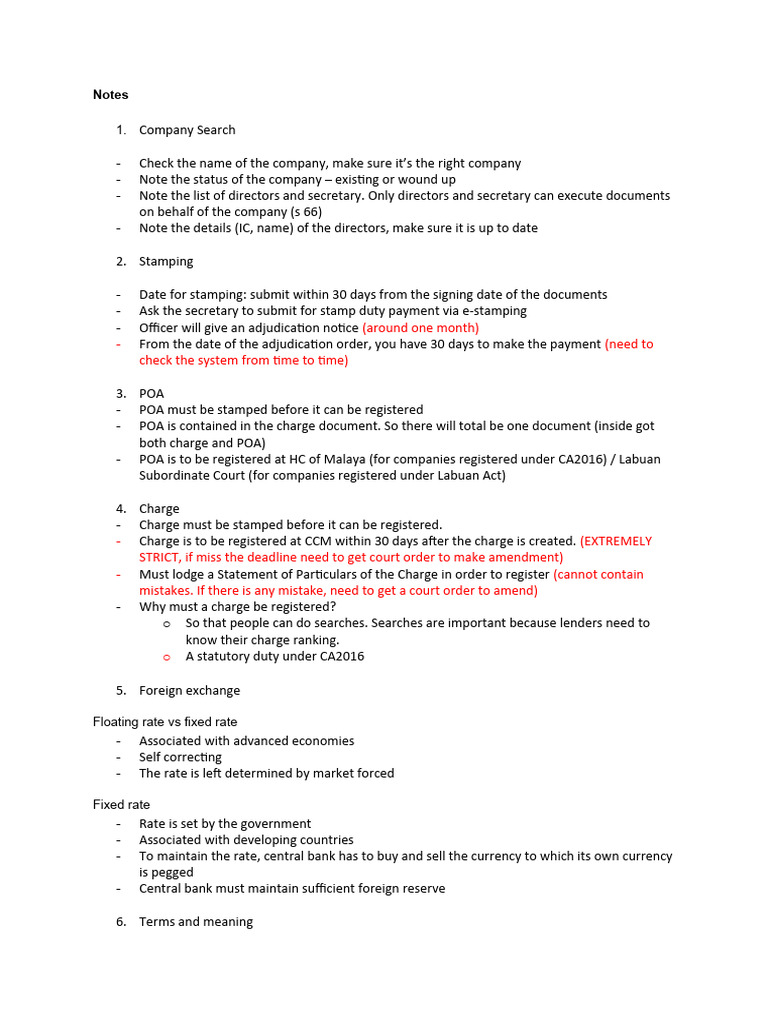 Company Document Stamping and Registration Guide | PDF | Stocks ...
