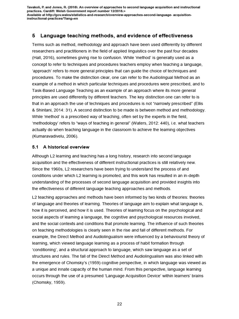 Effective Language Teaching Methods | PDF | Second Language Acquisition ...