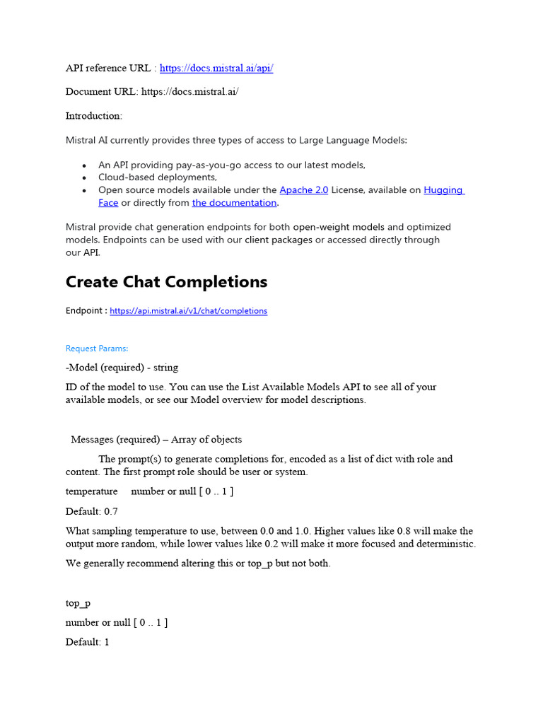 Misteral AI | PDF | Boolean Data Type | Computing