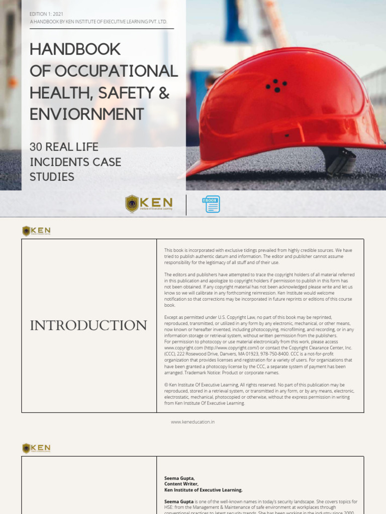 Handbook of Occupational Health Safety Environm | Download Free PDF ...