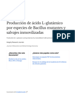 L-Glutamic Acid Production by Immobilized Wild and Mutant Bacillus Species - Es