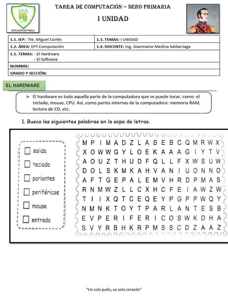 Hardware y Software para Primaria | PDF | Juegos y actividades | Tecnología