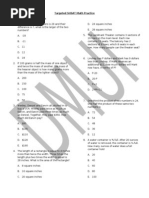 Targeted SHSAT Math Practice