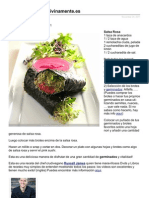 Receta pink Sushi de Megumi Vivir Divinamente