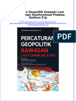 full download Percaturan Geopolitik Kawasan Laut China Selatan Syarifurohmat Pratama Santoso S Ip online full chapter pdf 