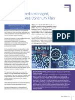 Working Toward a Managed Mature Business Continuity Plan Joa Eng 0521